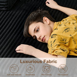 133" Cloud Sectional Couch with L-Shape Chaise,Modern Minimalist Upholstered Couches with Deep Seat,Corduroy Boneless Couches for Living Room Bedroom,No Assembly Required (Black,Left Facing Chaise) soothroom