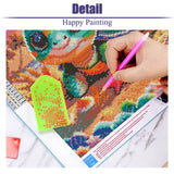 Sea Turtle Diamond Art Kits for Adults,DIY 5D Cute Turtle Diamond Painting Kits for Beginners,Round Full Drill Diamond Dots Paintings Picture Gem Art Craft for Home Wall Art Decor Gifts 14x14 inch Ammklfh