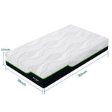 Rest Only Twin XL Mattress 14 Inch, Twin XL Hybrid Mattress in a Box, Extra Long Twin Innerspring Mattress with Gel Memory Foam and Pocket Coils Spring, Medium Plush Feel RO REST ONLY