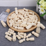 150 Pieces Wooden Peg Doll, Unfinished Wooden Peg Dolls in Different Shapes and Sizes, Perfect for DIY Art and Craft, Painting, Table Setting by GNIEMCKIN GNIEMCKIN
