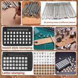 All-in-1 Leather Working Tools Kit for Beginners Professional, Starter Leather Tooling Crafting Working Making Tools and Supplies Kit Set for Adult, Include Leather Pony, Stamping Punching Tools intonly