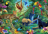 BEDUKE Jigsaw Puzzles for Adults 1000 Piece - Every Piece is Unique - Precise Interlocking Tropical Forest Animals Thick Sturdy Cardboard Family Game Puzzle Age 14+ BEDUKE