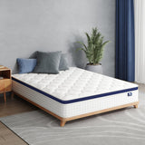Crystli Full Size Mattress 14 Inch Memory Foam Hybrid Mattress Bed in A Box with Zero Pressure Foam, Innerspring Mattresses for Pressure Relief, Motion Isolation, Medium Firm, CertiPUR-US Certified Crystli