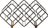 Gourmet Basics by Mikasa 12-Bottle Metal Stackable Wine Storage Rack, Antique Black Gourmet Basics by Mikasa