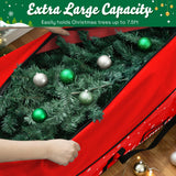 Christmas Tree Storage Bag, Fits Up 7.5 Ft Christmas Tree Durable 600D Oxford Holiday Storage Container with Wide Opening Dual Zippers (Reindeer) Stadupimry
