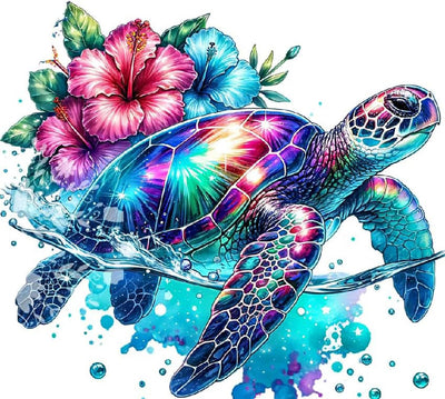 EIBEILI Sea Turtle Diamond Painting Kits for Adults, Diamond Art Kits for Beginners DIY Full Drill Diamond Dot Gem Art Kit for Adults Wall Home Decor Arts Craft 13.8x13.8 inch