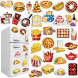 Copkim 30 Pcs Diamond Art Magnets Easy Diamond Painting Magnet Kits for Adults Kids DIY Fridge Home Decors(Food) Copkim