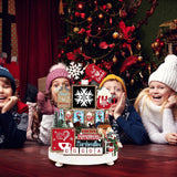 FairySandy 14 Pcs Christmas Tiered Tray Decor Set Christmas Wooden Sign Decor Rustic Farmhouse Snowfake Coffee Spice Blocks Winter Table Sign for Christmas Halloween FairySandy