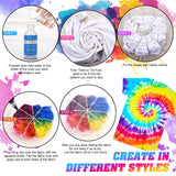 Tie Dye Kit - 40 Colors Fabric Tie Dye Kits for DIY Textile Paint Art - All-in-1 Tie-Dye Color Powder Set for Shirt, Hoodie, Fabric Clothes Painting, Party Supplies, Adults and Kids Handmade Crafts DecorRom