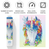 DIAMOND DOTZ Mystic Unicorn Diamond Painting Kits for Adults - Diamond Art Kits a Relaxing Creative Craft Kit with Dotz Gems 16.1x20.1 DIAMOND DOTZ