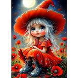 MXJSUA DIY 5D Diamond Painting Kits for Adults, Flower Fairy Diamond Art Painting Full Drill Crystal Rhinestone Embroidery Craft Kits for Home Wall Decor Gifts, 12x16inch MXJSUA