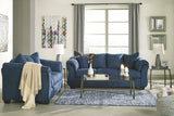 Signature Design by Ashley Darcy Casual Plush Loveseat, Dark Blue Signature Design by Ashley