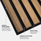 WoodMondo Wood Wall Panels for Interior Wall Decor (Pack of 4) | Decorative Panels for Walls in Scandinavian Design - Made in The USA (Rustic Brown) WOODMONDO