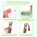 Boho Diamond Painting Bookmark Kit: 6PCS Aesthetic Diamond Art Bookmarks with Tassels, Bohemian Diamond Art Book Marks, DIY Craft Gift for Book Lovers, Reading Accessories for Adults & Kids CRASHOT