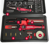 Master Appliance PI-20SiK Professional Cordless Butane Soldering Iron Kit [portable soldering station & heat tool] - Self-Igniting w/Adjustable Temperature - 680F - 820F, refillable with butane fuel Master Appliance