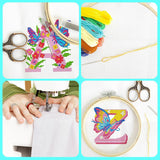 Zhenqing 14CT 12x12 Inch Aida Cloth 6-Pack (6 Colors) – Premium Cotton Cross Stitch Fabric for Beginners & Pros – Pre-Cut Squares for Embroidery, Needlework, DIY Crafts Zhenqing