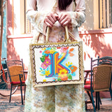 ARTopet DIY Diamond Art Painting Bags Letters Creative Handbag Shopping Tote Bags Canvas Pattern Reusable Grocery Bag-K01 ARTopet