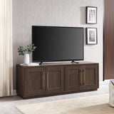 Henn&Hart Tillman Rectangular TV Stand for TV's up to 80" in Alder Brown Henn&Hart