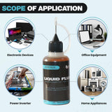Liquid Solder Flux Dropper (30 ml/1 Oz.) I RMA Liquid Solder Flux I Soldering Flux I Electrical Solder I No Clean Liquid Flux I Rosin Flux I Soldering Flux for Electronics I Lead Free Liquid Solder I QUIMTECH