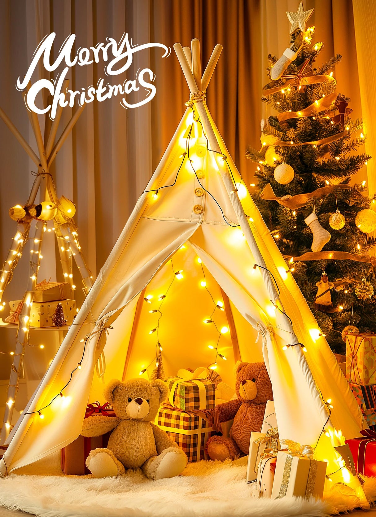 Clear Christmas String Lights 50 Count 12 Feet Incandescent Bulb Mini Lights for Indoor Outdoor Xmas Tree Garland Birthday Wedding Party Festival Decoration, Green Wire Brightown