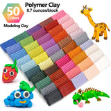 CiaraQ Polymer Clay Starter kit, Oven Bake Modeling Clay with Sculpting Tools, 50 Colors, 2.8 lb CiaraQ