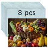 8 Pcs sublimation cutting board blanks，11 x 7.87 Inch sublimation cutting boards，Textured Sublimation Anti Slip Cutting Board Heat Scratch Resistant Blank Cutting Board glass cutting board for crafts GEKIXUTP