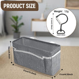 Feoqibu Bedside Caddy, bedside organizer, Hanging Organizers, Storage Bags with Self-adhesive on The Back to Hang Over Beds for Headboards, Bunk Bed, Automotive Seat Back Organizers (Grey) Feoqibu