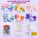 MyPixie Poke Art Kits for Girls, Arts and Crafts for Kids 4-8, DlY Creative Activity Toys, Birthday Gifts for Girls 4 5 6 7 8 9 10(Unicorn) MyPixie