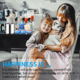 DINGPAI Candle Making Supplies, Complete Soy Candle Making Set Including Candle Make Pouring Pot, Candle Wicks, Wicks Sticker, 3-Hole Candle Wicks Holder, Natural Soy Wax and Spoon DINGPAI