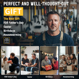 Drill Holder Wall Mount with 8-Outlet Charging Station, 190lbs Load 4 Layers Carbon Steel Heavy Duty Power Tool Organizer Wall Mount for Garage & Workshop, 4 Drill Holders, Modular Pegboard Rack OKKMAX