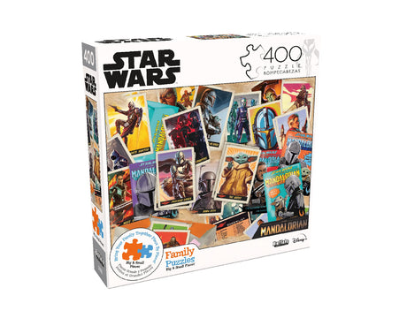 Buffalo Games - Star Wars - The Mandalorian Trading Card Expansion Pack - 400 Piece Jigsaw Puzzle for Families -Challenging Puzzle Perfect for Game Nights - Size is 21.25 x 15.00 Buffalo Games