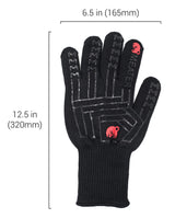 MEATER Mitts - Heat Resistant BBQ Gloves - Premium Cooking Gloves for Grill, Smoker, Oven, and Baking - Non-Slip, High-Temperature Protection, Extra Long Cuffs MEATER