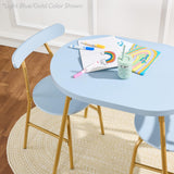 Best Choice Products 3-Piece Modern Oval Dining Table Set, Small Kitchen Dinette w/ 2 Chairs, Metal Frame, Curved Backrests - Dark Brown/Black Best Choice Products