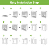 Springspa Outdoor Sauna 4 Person, Infrared Sauna for Home, Wooden Outdoor Saunas Room, 3400 Low EMF Far Infrared with Bluetooth, LCD Panel, 7 Color Chromotherapy Lamp, Reading Lamp springspa