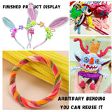 Pipe Cleaners Craft Bulk,Kids Toys & Games Gifts,200pcs Arts Crafts,Chenille Stems Art Supplies for Projects Creative DIY Room Decor,Christmas Decorations,Juegos para Niños Fidget Toys for Ages 5-7 VZF