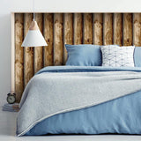 RoomMates RMK11308WP Brown Cabin Logs Peel and Stick Wallpaper RoomMates