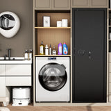 Superday 10-15 Gun Safe for Home Rifles and Pistols, Quick Access Large Gun Safe for Rifles, Gun Cabinets for Rifles and Shotguns with Keyboard Lock, 3 Adjustable Racks, Pockets(Black) Superday