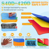 Whubefy 15x9.95Ft Bounce House Water Slide Park for Kids 3-6, Inflatable Water Slide Bouncy House with Slide,Big Pool,Bouncer Area,Blower, Blow Up Water Slides Jump Castle for Big Kids 8-12 Backyard Whubefy