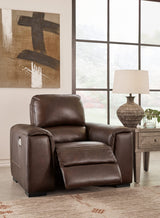 Signature Design by Ashley Alessandro Modern Power Recliner with Adjustable Headrest, Dark Brown Signature Design by Ashley