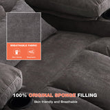 MAHOMICO Power Lift Recliner Chair for Elderly with Vibration Massage and Lumbar Heating, Electric Lift Recliner Single Sofa with Side Pocket, Two Cup Holders and USB Charge Port for Living Room MAHOMICO