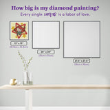 DIAMOND ART CLUB Marvel Black Widow Canvas Diamond Painting Kit, Superhero Diamond Canvas, Round 5D Diamond Art for Adults, 13" x 13" (32.8 x 32.8 cm) DIAMOND ART CLUB