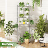 Ekisemio Over The Toilet Storage Shelf, 4-Tier Metal Over Toliet Bathroom Organizer Rack with Shelves, 70 Inch Tall, 4 Hooks and Paper Holder, Chrome Ekisemio