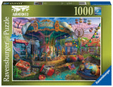 Ravensburger Abandoned Series: Gloomy Carnival - 1000 Piece Jigsaw Puzzle for Adults | Unique Softclick Technology | Premium Quality Material | Ideal for Family Fun Idea Ravensburger
