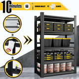 Bezuny 63" H|32" WGarage Shelving,1500LBS Heavy Duty Shelving for Storage Commercial,5 Tier Storage Shelves with Adjustable Shelf,All-Metal Shelves for Industrial Warehouse Basement Bezuny