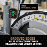 Southwire 66983640 Digital Angle Gauge, Measures 0-90 and 0-180 Degree Ranges, Angle Finder Southwire
