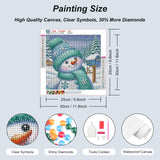 SJUTOUCI Snowman Diamond Art Kits for Adults, Diamond Painting Kits for Beginners, 5D Round Diamond Dots Gem Craft Art Home Wall Decor 12x12 inch, Winter SJUTOUCI