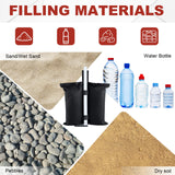 ABCCANOPY Canopy Weights 120 LBS Gazebo Tent Sand Bags,4pcs-Pack (Black) ABCCANOPY