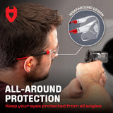 NoCry Clear Safety Glasses for Men and Women with Anti-Fog and Scratch Resistant Wrap Around Lenses, Adjustable Temples and Nose Pads — ANSI Z87 Certified Protective Eyewear with 100% UV Shielding NoCry