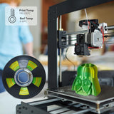 COLORFUL Silk PLA Filament 1.75mm 3D Printer Filament, Dual Color Filament, Shiny Filament 1kg Spool(2.2lbs), Silk 3D Printing Filament, Gold Green colorful