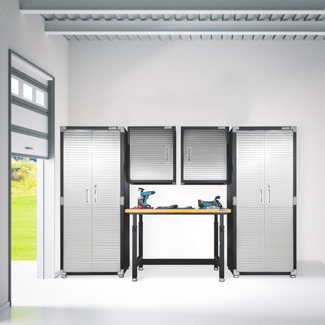 Seville Classics UltraHD 5-Piece Storage Cabinet System with Workbench Seville Classics
